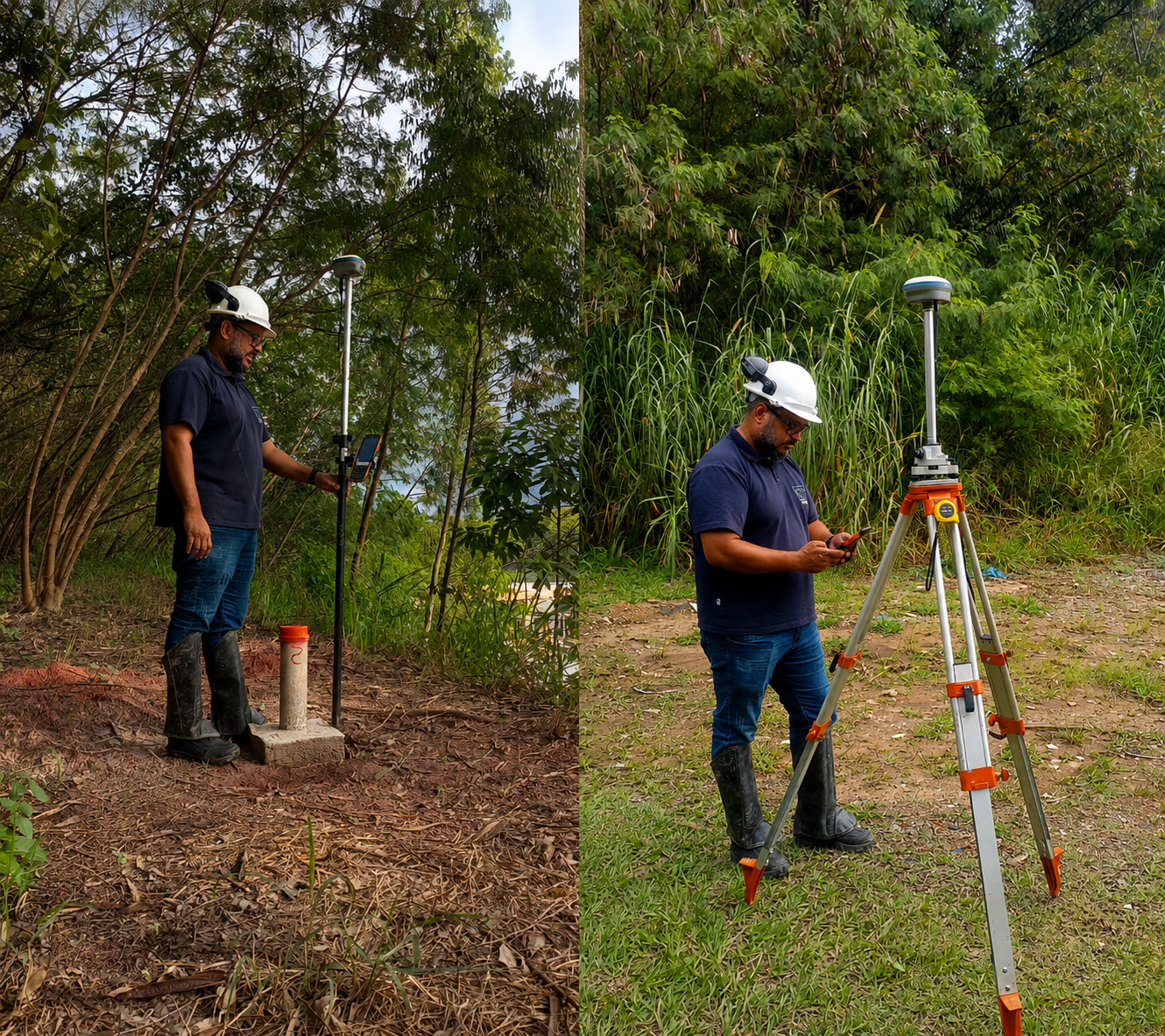 Topografia ambiental em campo
